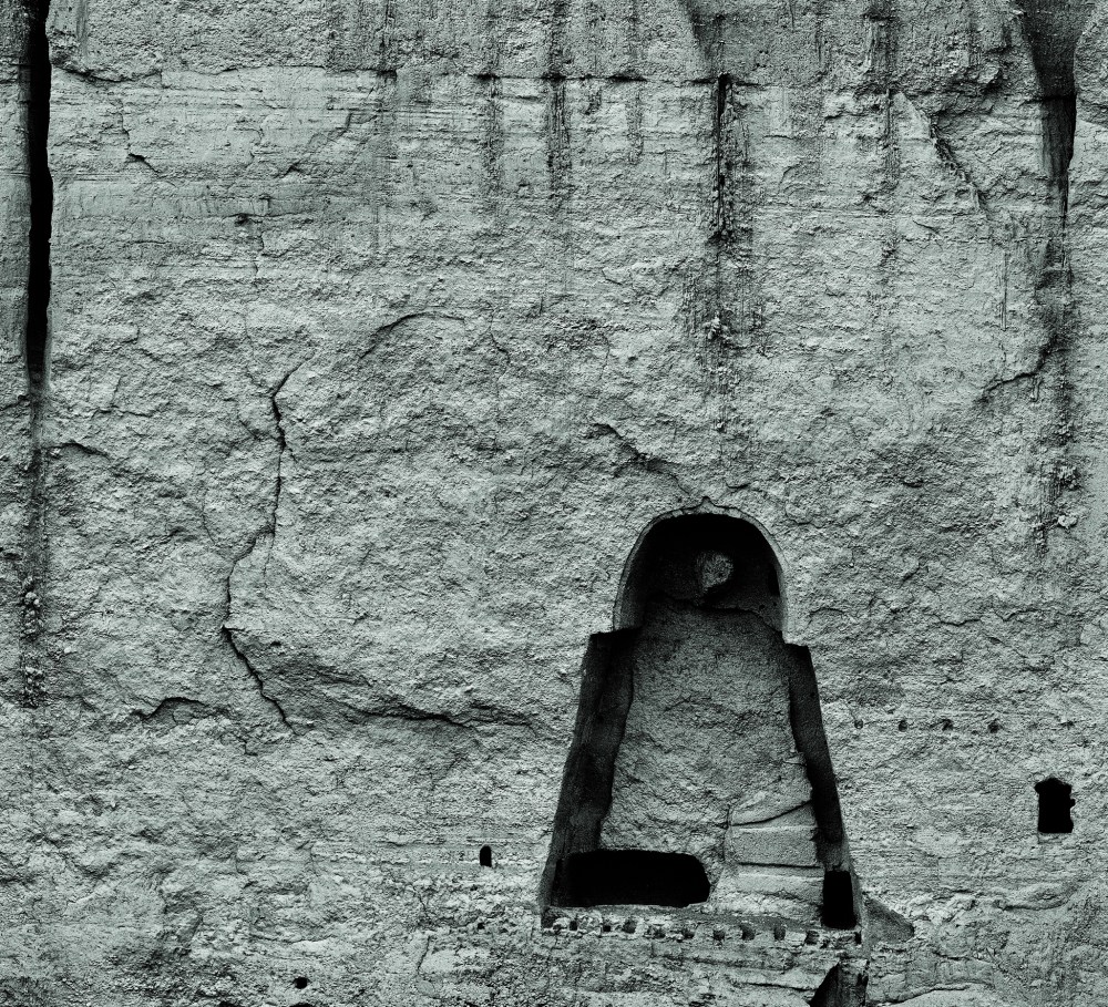 2-P.Convert Panoramique Bâmiyân Bouddha assis. détail pano 7bd