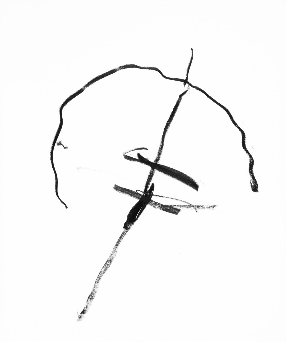 dessin au crayon gras, 1976