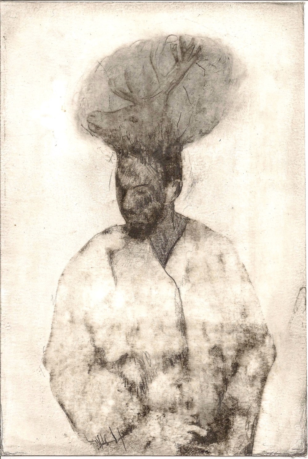 Sans titre 6 -Graphite et vernis sur papier- 21x14,5cm- 2016