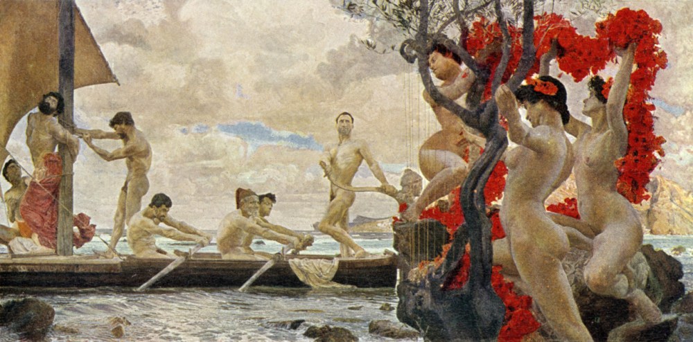 otto greiner ulysse et les sirènes via philipwomack.tumblr.com