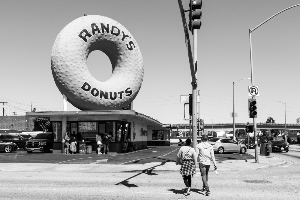 Randy's Donuts, Inglewood, Los Angeles, California, USA, March 2018