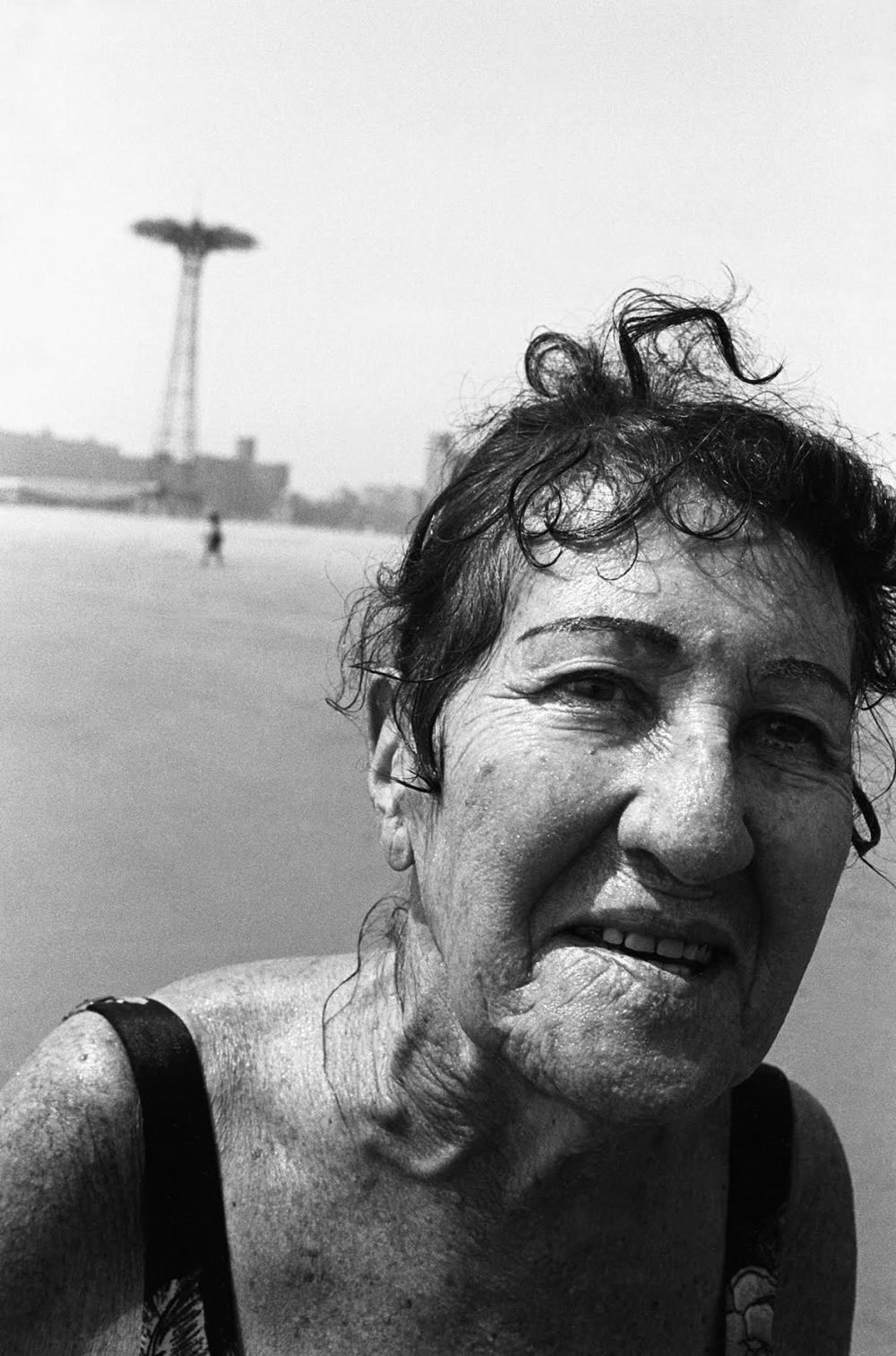 A woman, Coney Island