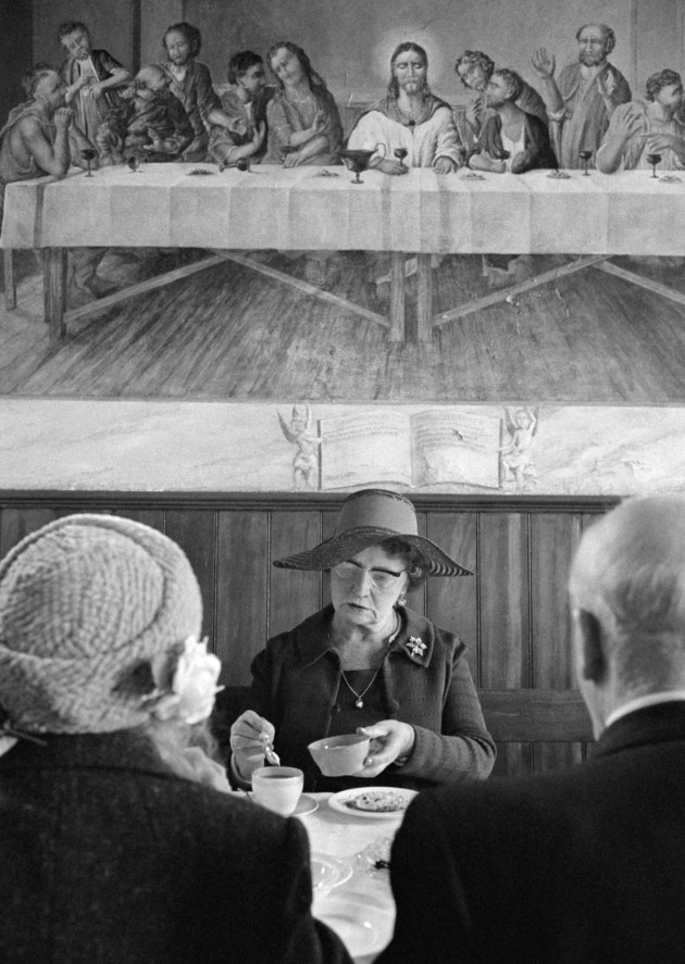 Halifax. Steep Lane Baptist Chapel buffet lunch. 1976. ©Martin Parr / Magnum Photos