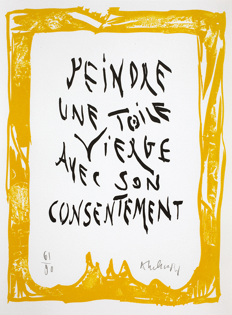 3.Alechinsky-lithographie in _Mots_, 2011-Fata Morgana éditeur