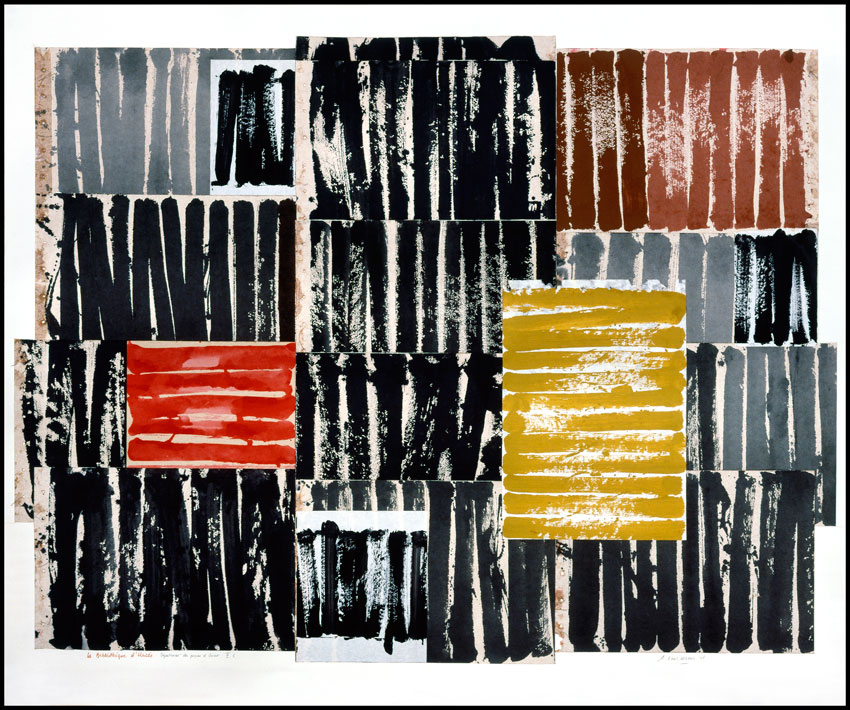 GTC La Bibliothèque d'Urcée - Papiers d'Orient. Dessin n°1