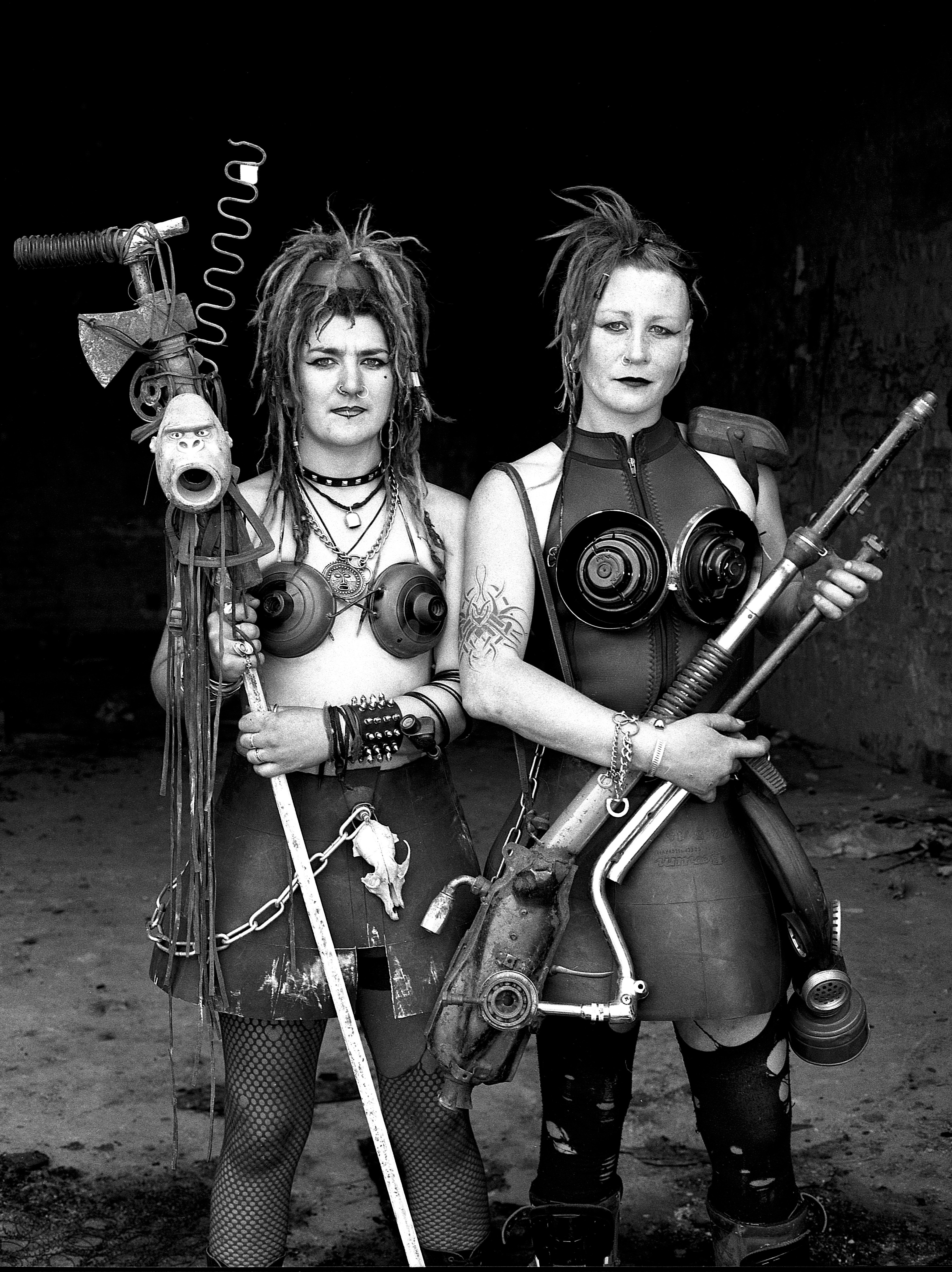 Sue, Debbie, Wagenburg am Engelbecken, Berlin 1993