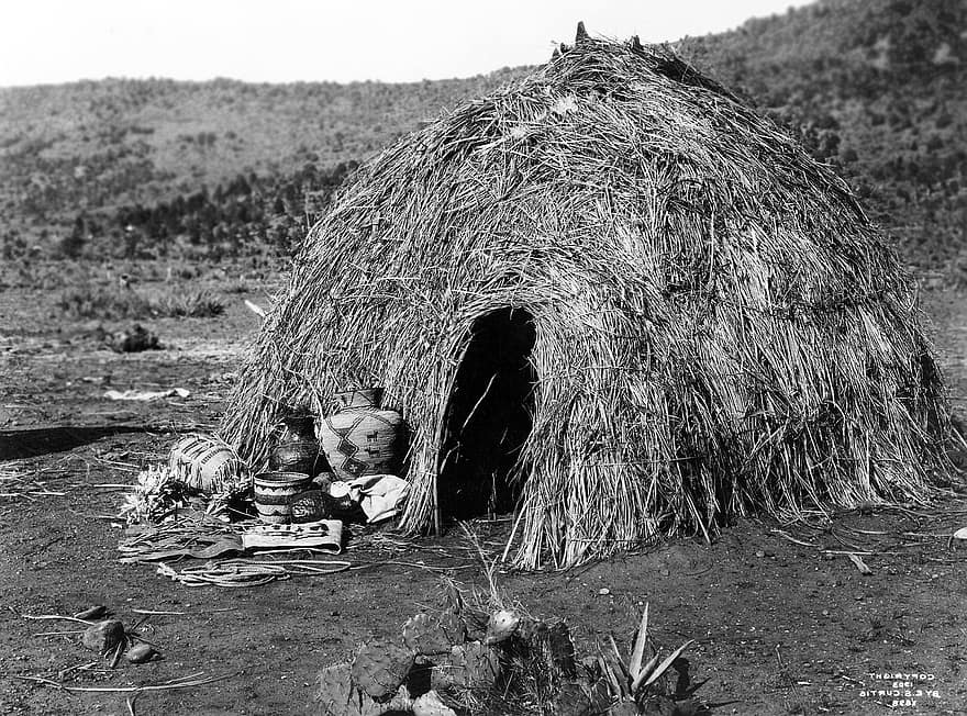 wigwam-indians-apache-residential-structure-hats-aeta-native-american-black-and-white