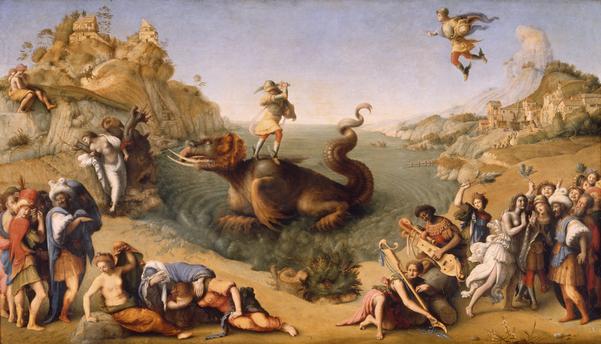Piero di Cosimo, Perseus u.Andromeda - Piero di Cosimo/Perseus u.Andromeda/1515 - Piero di Cosimo, Persée libère Andromède