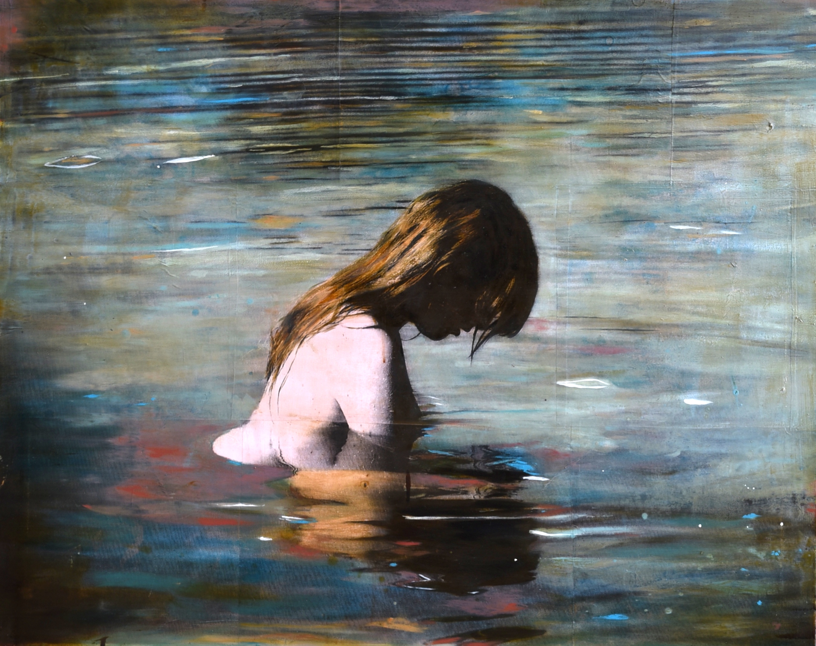 falling into 80x100cm